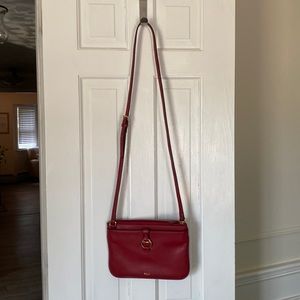 Like new red leather Ralph Lauren purse